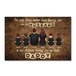 The Only Thing Better Than Father's Day Gift for Dad Grandpa, Personalized Horizontal Poster or Canvas