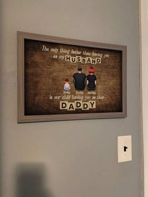 The Only Thing Better Than Father's Day Gift for Dad Grandpa, Personalized Horizontal Poster or Canvas