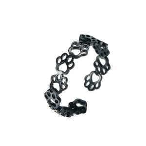 Adjustable Paw Print Ring β Made of Stainless Steel
