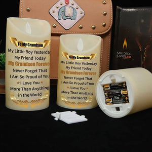 To My GrandSon - I Am So Proud Of You - LED candle