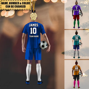 Personalized Soccer Player Arcylic Ornament for Soccer Lovers
