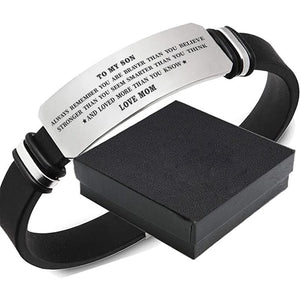 Mom To Son - Loved More Than You Know - Inspirational Bracelet