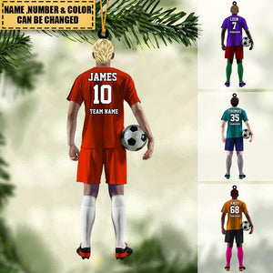 Personalized Soccer Player Arcylic Ornament for Soccer Lovers