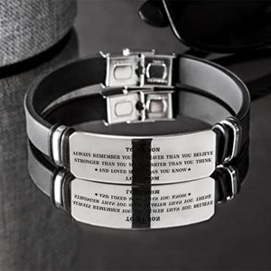 Mom To Son - Loved More Than You Know - Inspirational Bracelet