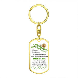 To My GrandDaughter - Enjoy The Ride - Keychain