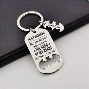 To My Husband - You Are My Hero - Sweet Keychain