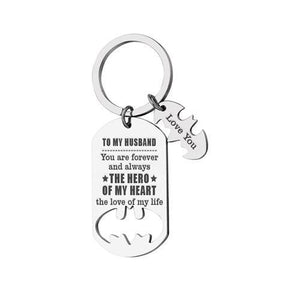 To My Husband - You Are My Hero - Sweet Keychain