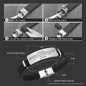 Mom To Son - Loved More Than You Know - Inspirational Bracelet
