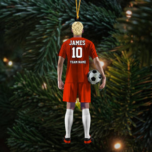Personalized Soccer Player Arcylic Ornament for Soccer Lovers