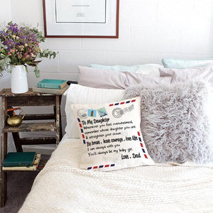 Dad To Daughter - Straighten Your Crown - Pillow Case