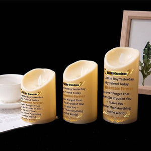 To My GrandSon - I Am So Proud Of You - LED candle