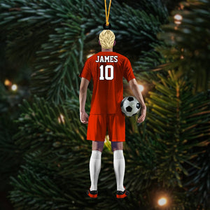 Personalized Soccer Player Arcylic Ornament for Soccer Lovers