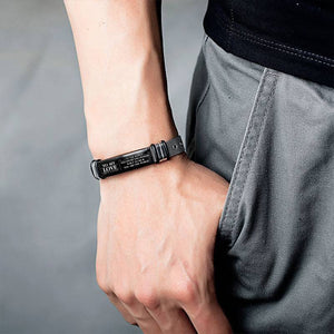 To My Love - You Are the World - Stainless Steel Bracelet