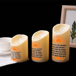 To My GrandDaughter - Sunshine lyrics - LED candle