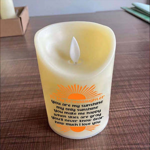 To My GrandDaughter - Sunshine lyrics - LED candle