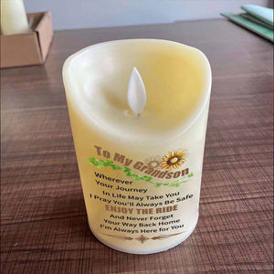 To My GrandSon - Enjoy The Ride - LED candle