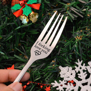 Engraved Fork - Best Gift for Husband Wife and Family