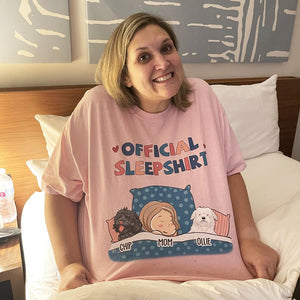 Dog Official Sleepshirt - Personalized Custom Unisex T-shirt