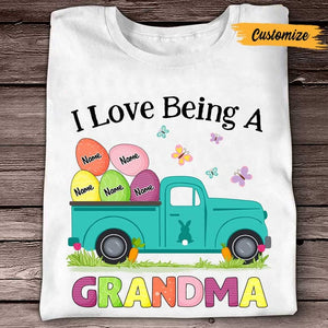 Personalized Mom Grandma Easter T Shirt
