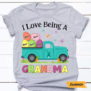 Personalized Mom Grandma Easter T Shirt