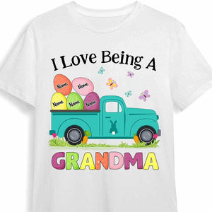 Personalized Mom Grandma Easter T Shirt