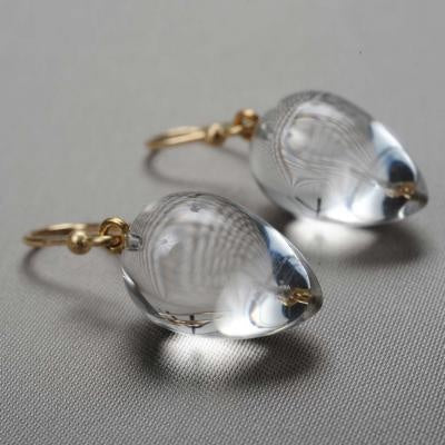 Vintage Drop Glass Earrings