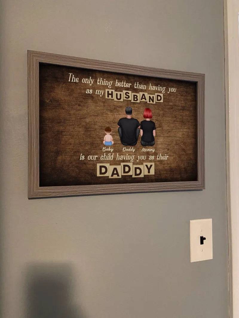 The Only Thing Better Than Father's Day Gift for Dad Grandpa, Personalized Horizontal Poster or Canvas