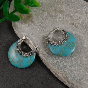Vintage Natural Stone Earrings
