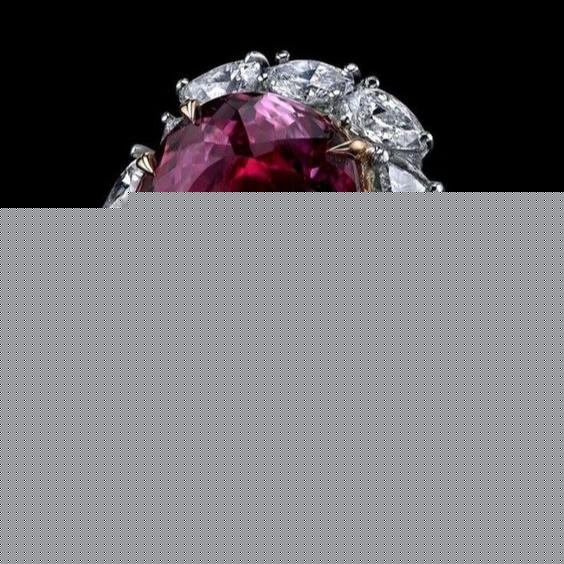 Vintage Pink Bright Silver Ring