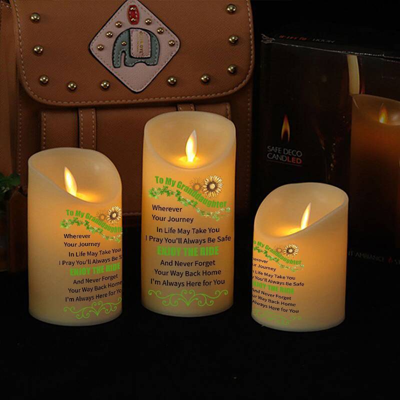 To My GrandDaughter - Enjoy The Ride - LED candle
