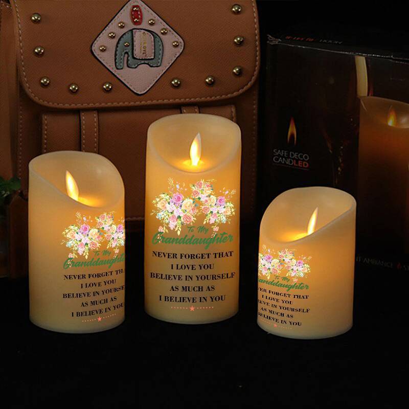 To My GrandDaughter - Believe In Yourself - LED candle