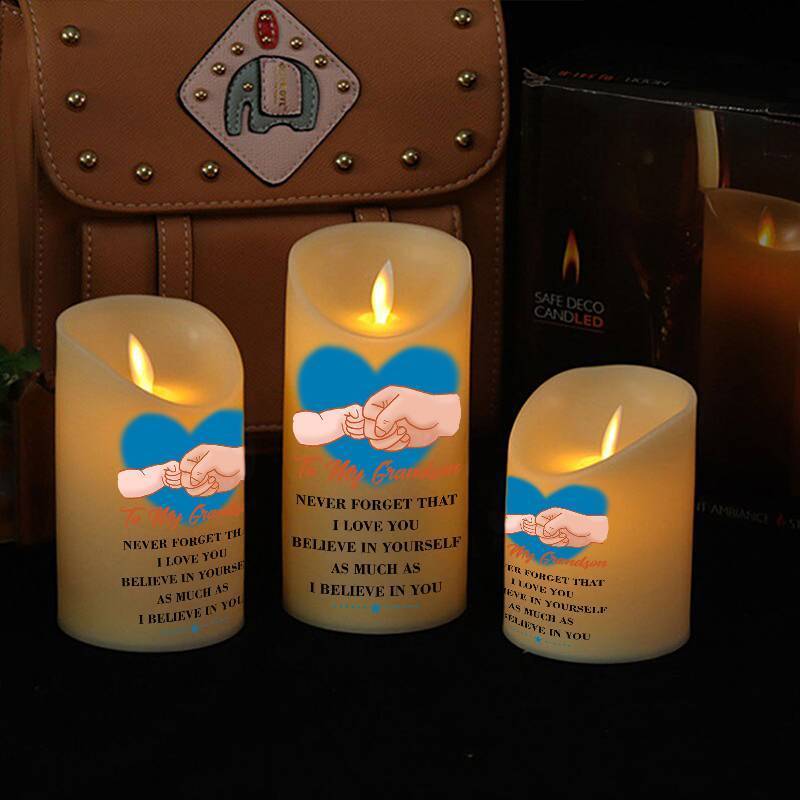 To My GrandSon - Believe In Yourself - LED candle