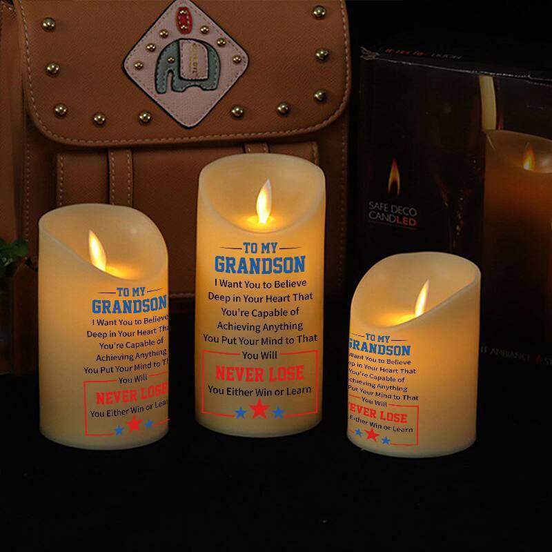To My GrandSon - You Will Never Lose - LED candle