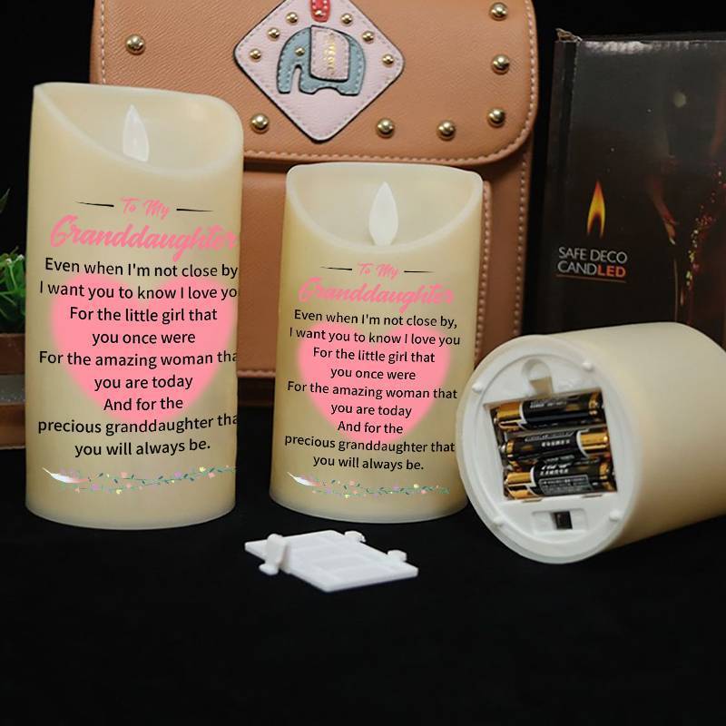 To My GrandDaughter - Even When I'm Not Close By - LED candle