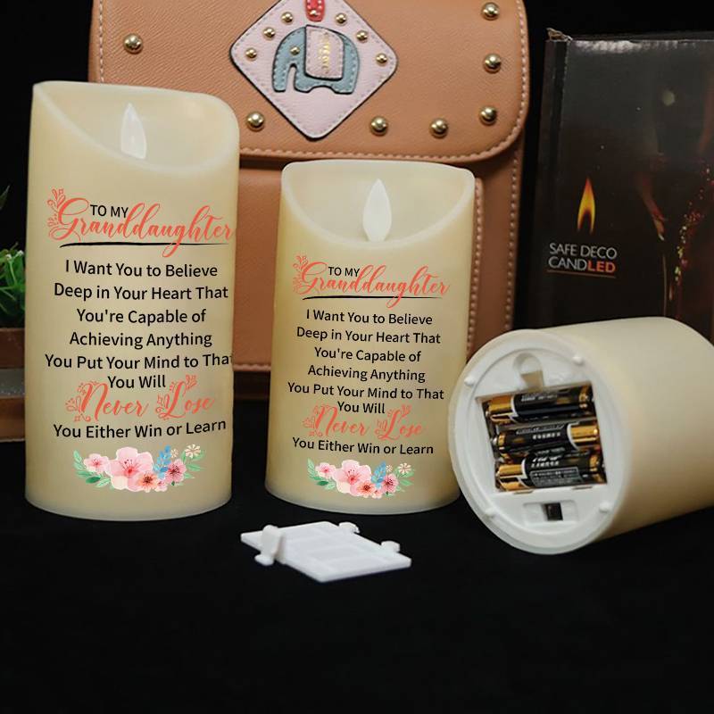 To My GrandDaughter - You Will Never Lose - LED candle
