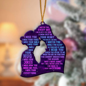 I Miss You I Watch You - Memories In Heaven Ornament