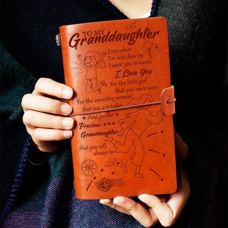 To My Granddaughter - I Love You- Vintage Journal