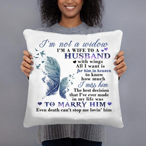 I AM NOT A WIDOW - CUSHION COVER