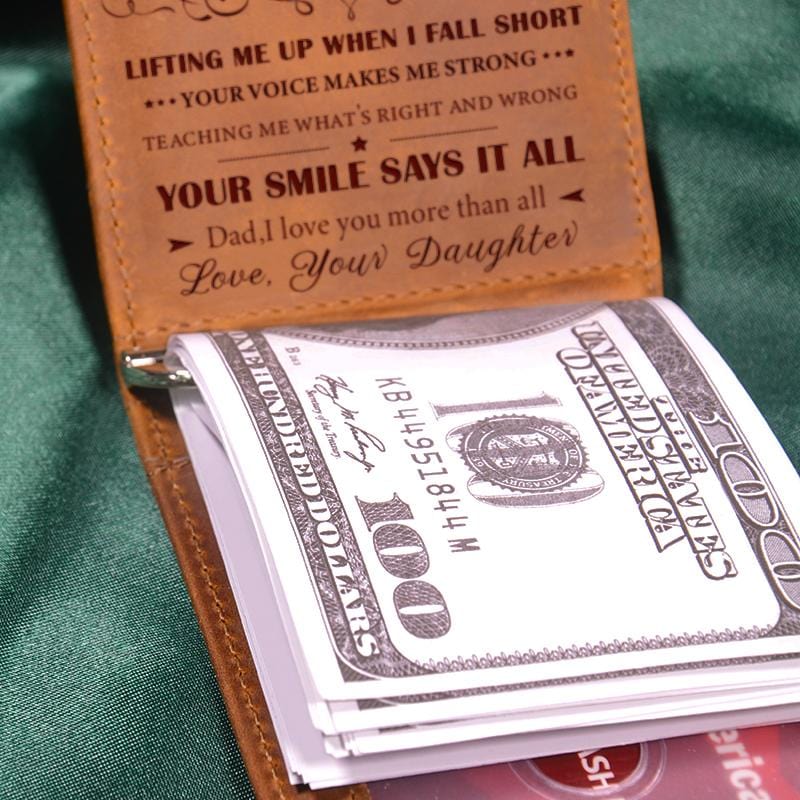 Daughter To Dad - Money Clip Card Wallet