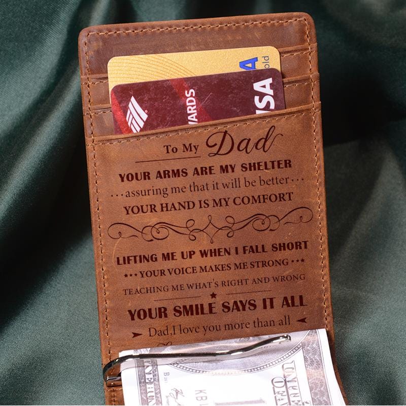 Daughter To Dad - Money Clip Card Wallet