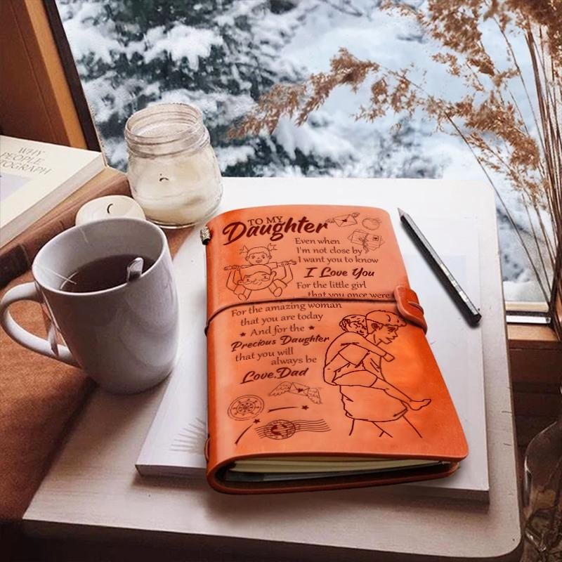 Dad To Daughter - I Love You- Vintage Journal