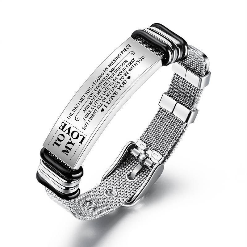 To My Love - You're My Missing Piece - Stainless Steel Bracelet
