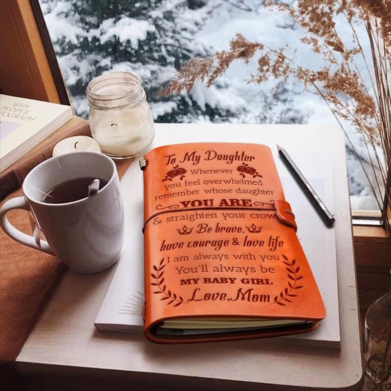 MOM To Daughter - Straighten Your Crown- Vintage Journal