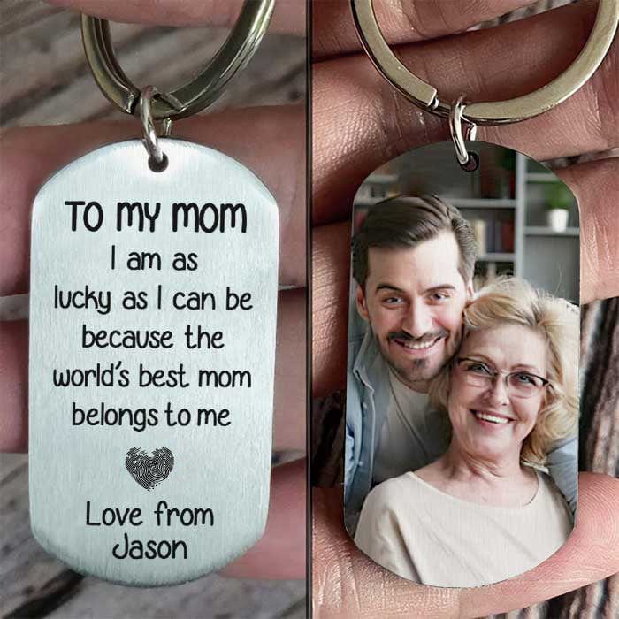 You're The World Best Mum - Upload Image, Gift For Mum - Personalized Keychain