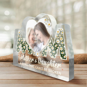 Custom Photo The Piece That Holds Us Together - Family Personalized Custom Shaped Acrylic Plaque - Mother's Day, Birthday Gift For Mom From Daughter