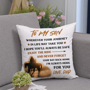 Dad To Son - Enjoy The Ride - Pillow Case