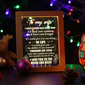 Husband To Wife - How Special You Are To Me - Frame Lamp