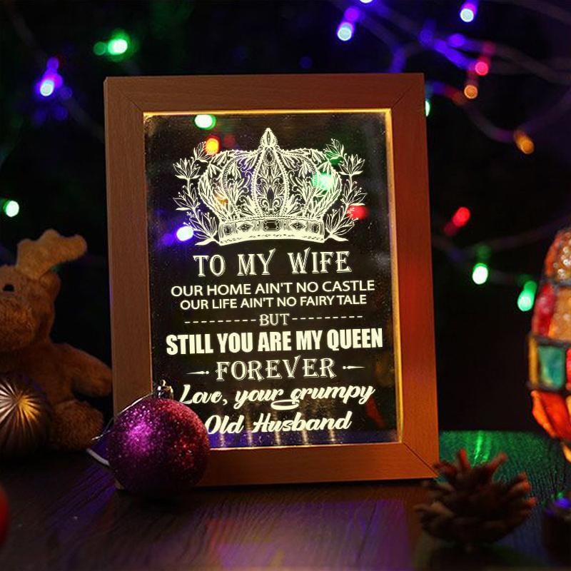Husband To Wife - You Are My Queen Forever - Frame Lamp