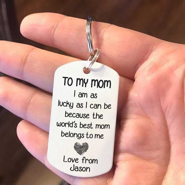 You're The World Best Mum - Upload Image, Gift For Mum - Personalized Keychain
