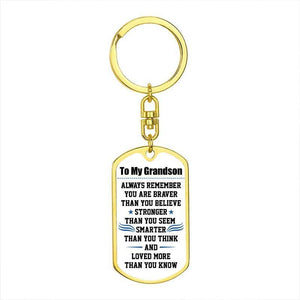 To My GrandSon - Loved More Than You Know  - Keychain